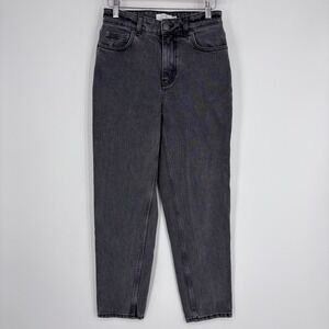 &‎ Other Stories Paris Atelier Jeans Women 26 Gray High Rise Tapered Acid Wash